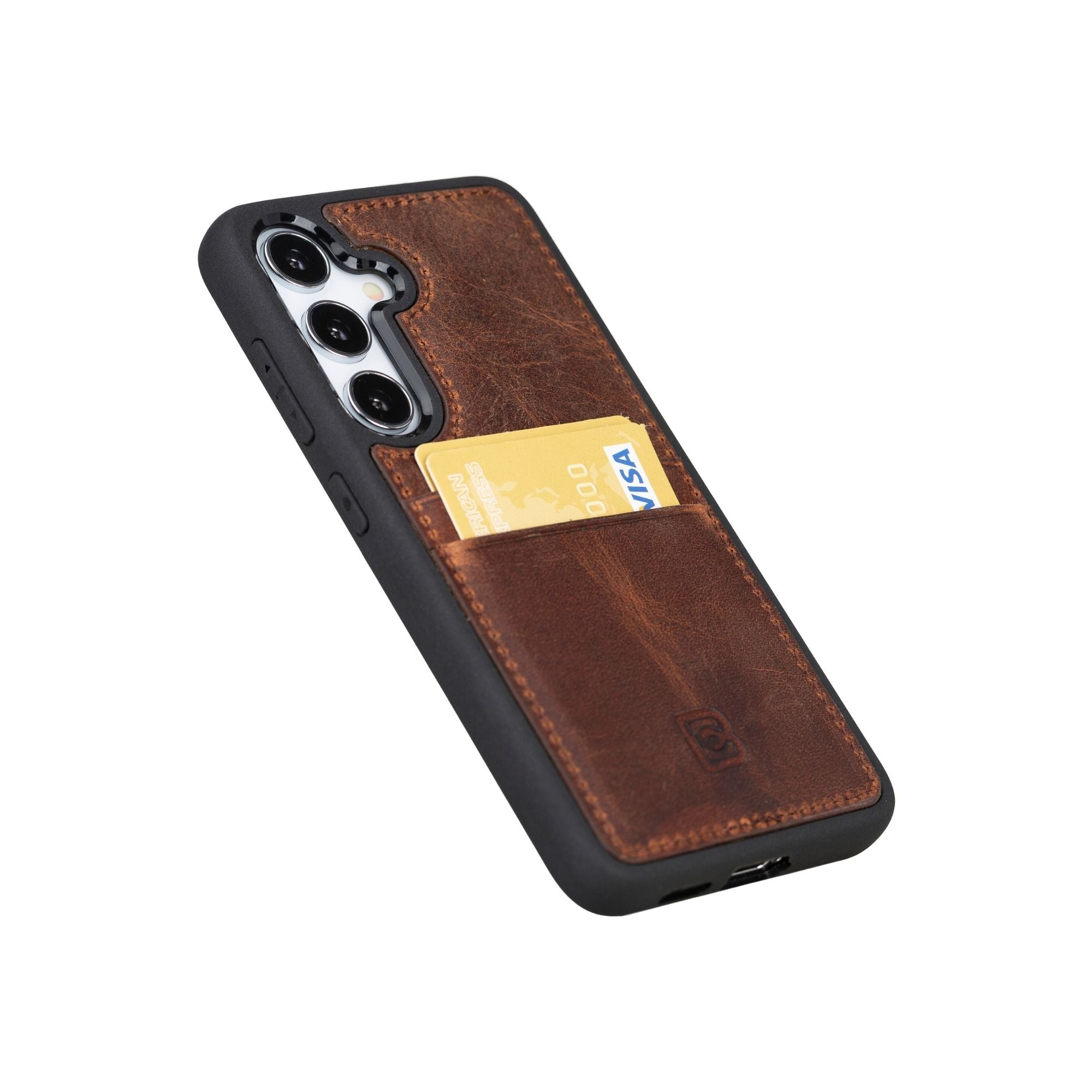 Samsung Galaxy S24 Series Leather Case with Card Holder - FXCP