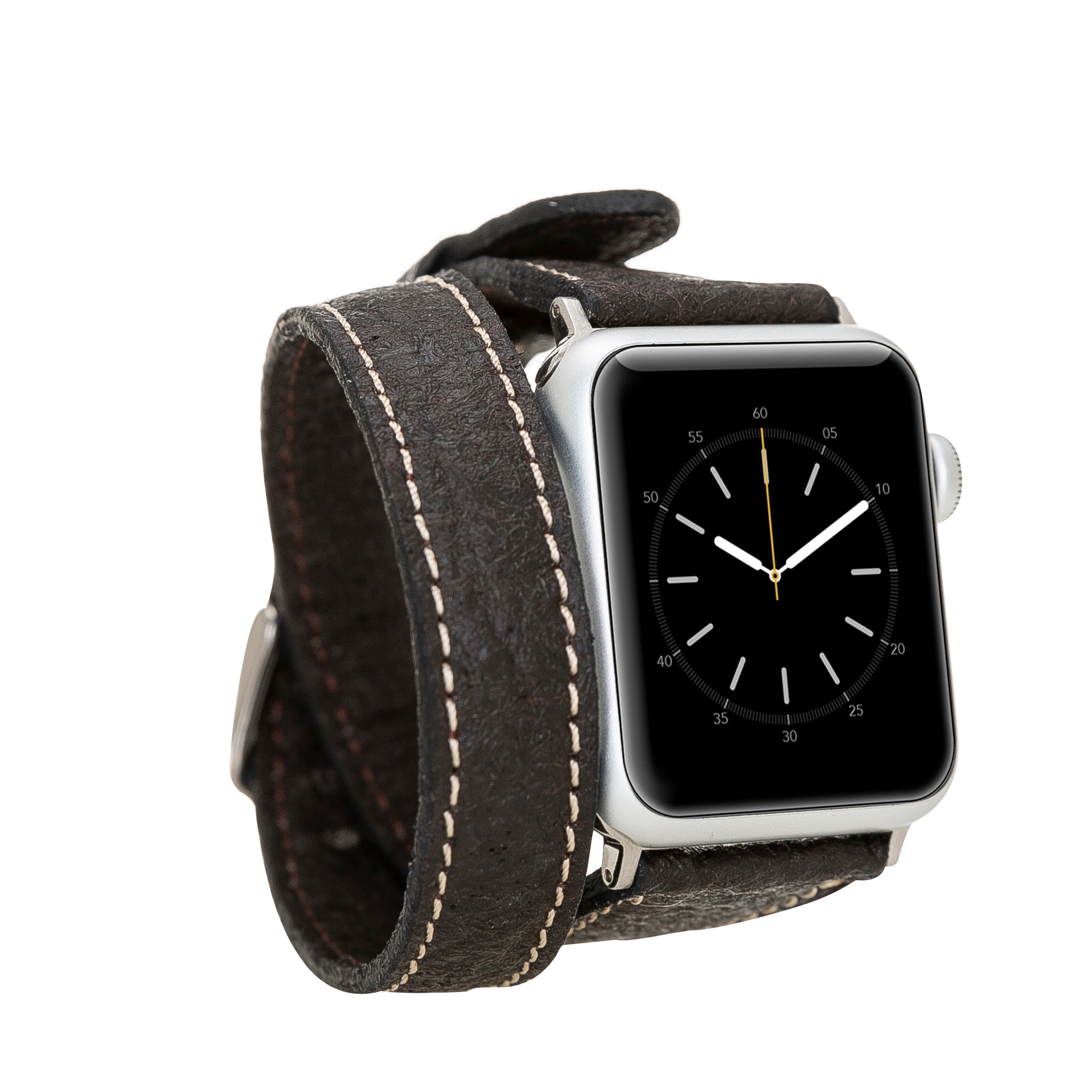 Double Tour Slim Watch Band-Vegan Leather