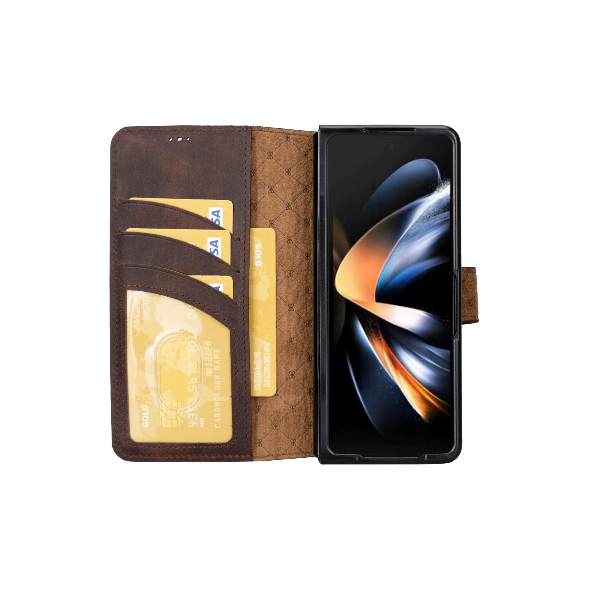 Samsung Galaxy Z Fold 5 Leather Wallets - MWS
