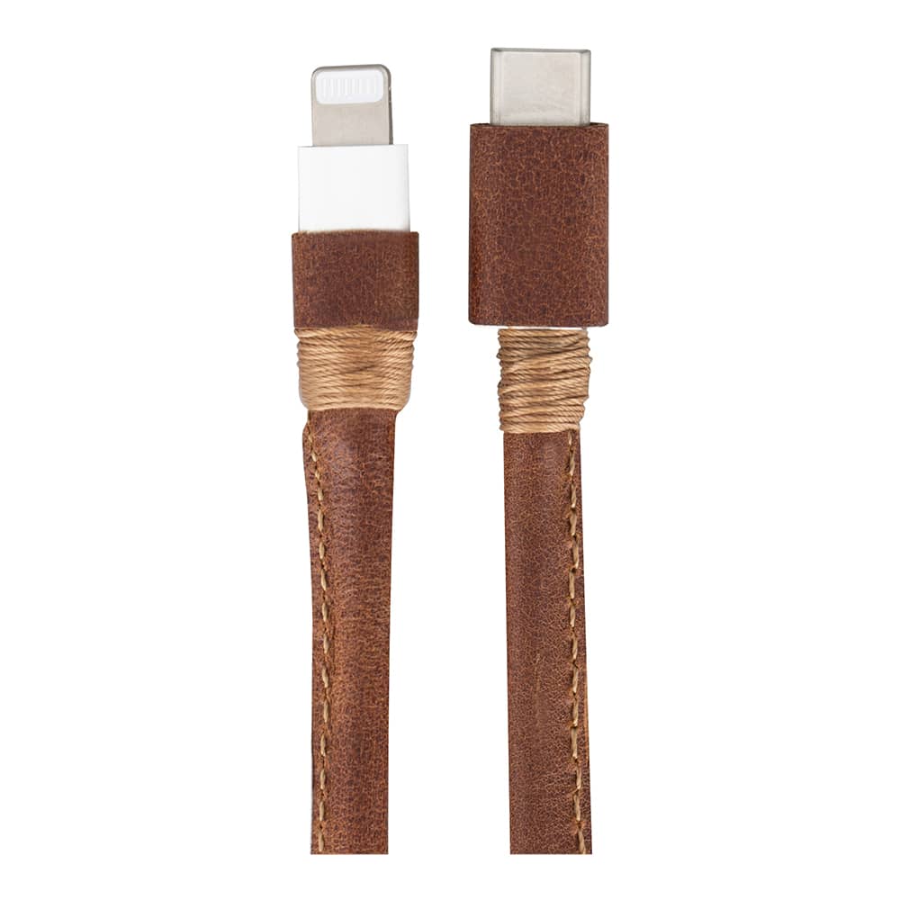 Leather Covered Original Apple Data/Charging Cable ( Cable Included )