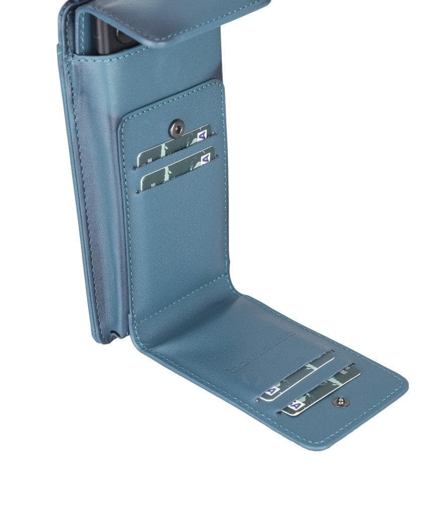 Avjin Shoulder Strap Genuine Leather Wallet Phone Case up to 6.9"