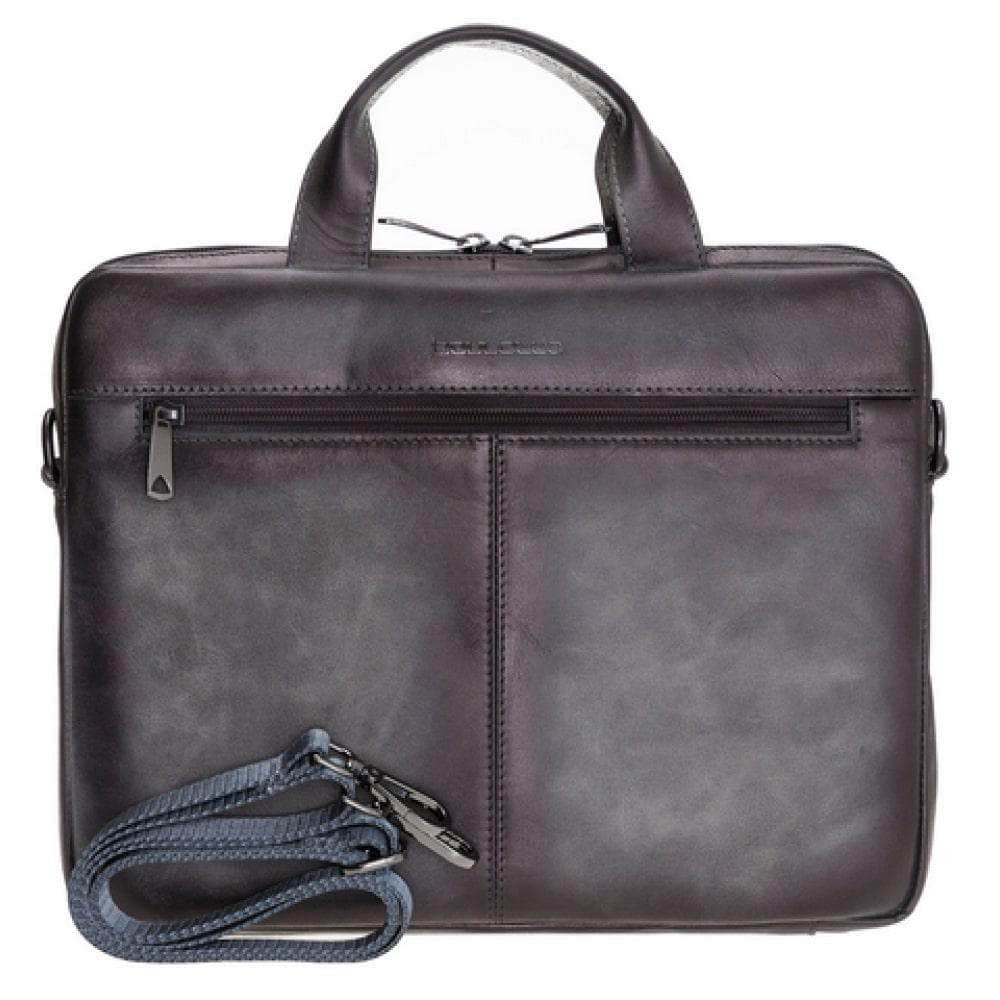 16" Apollo Genuine Leather Bags Apple MacBook Pro / Mac Book Air / Notebook Gray Bouletta LTD