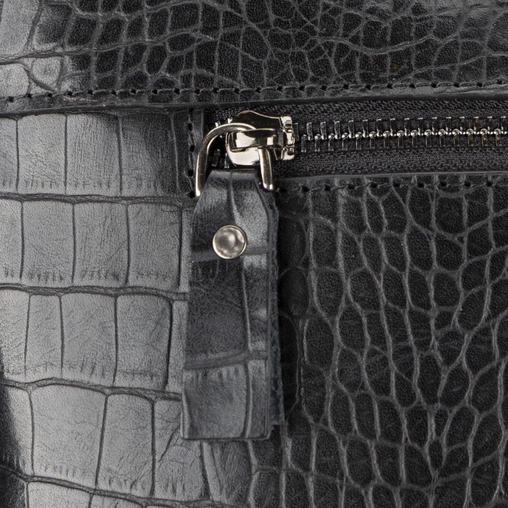 Apollo Croco Leather Laptop Bag