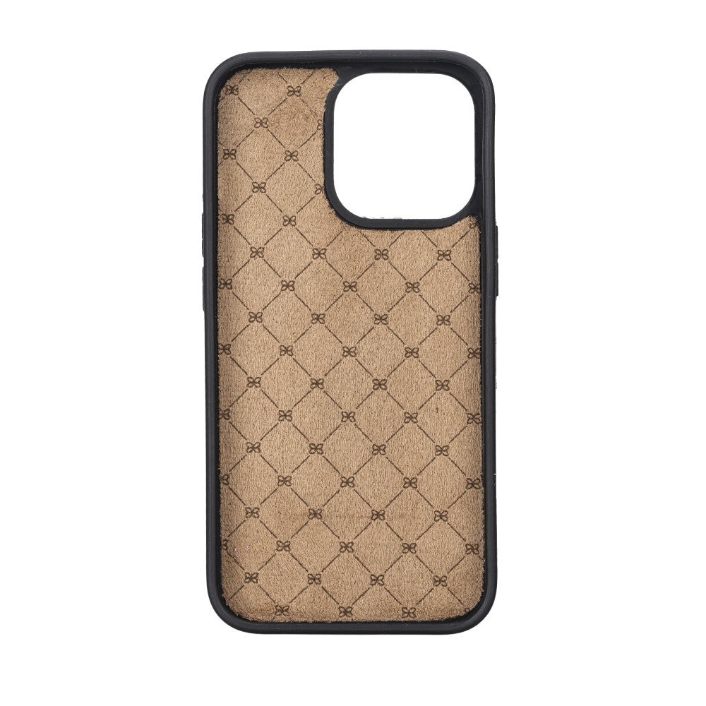 Flexible Back Cover Base - Flexible Leather Back Cover Case with Stand for iPhone 13 Series