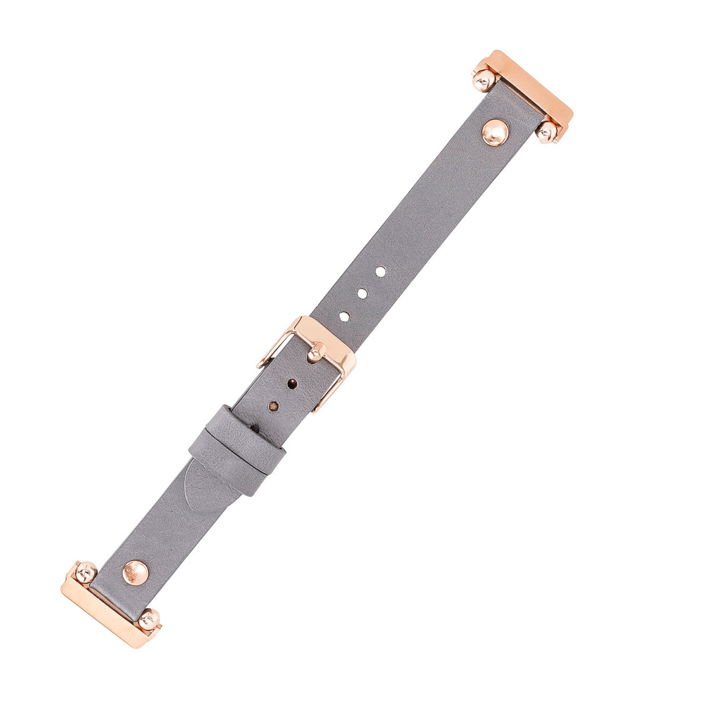 Genuine Leather Watch Band for Fitbit Versa 2 - Ferro