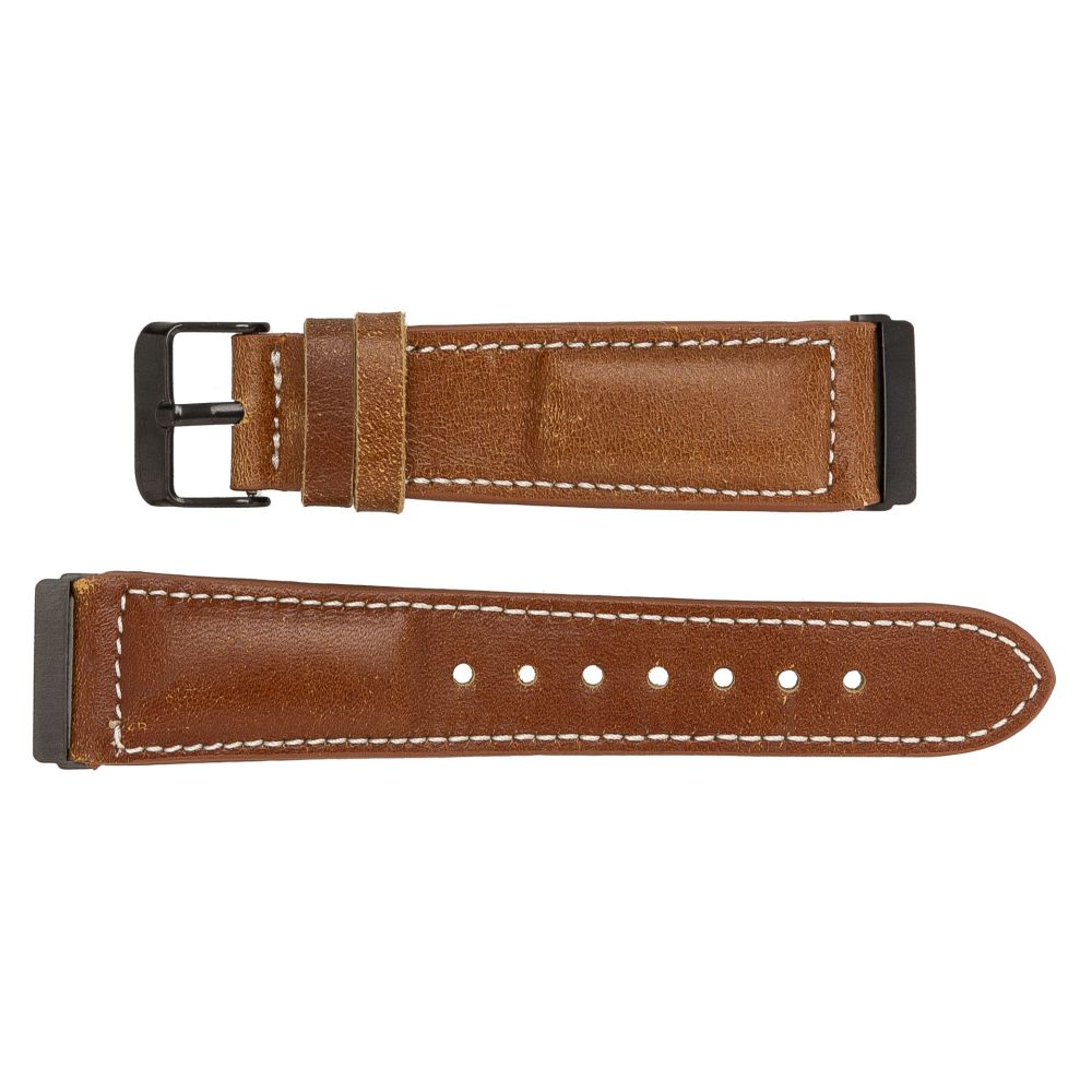 Leather Fitbit Watch Bands - NM1 Classic Stitched