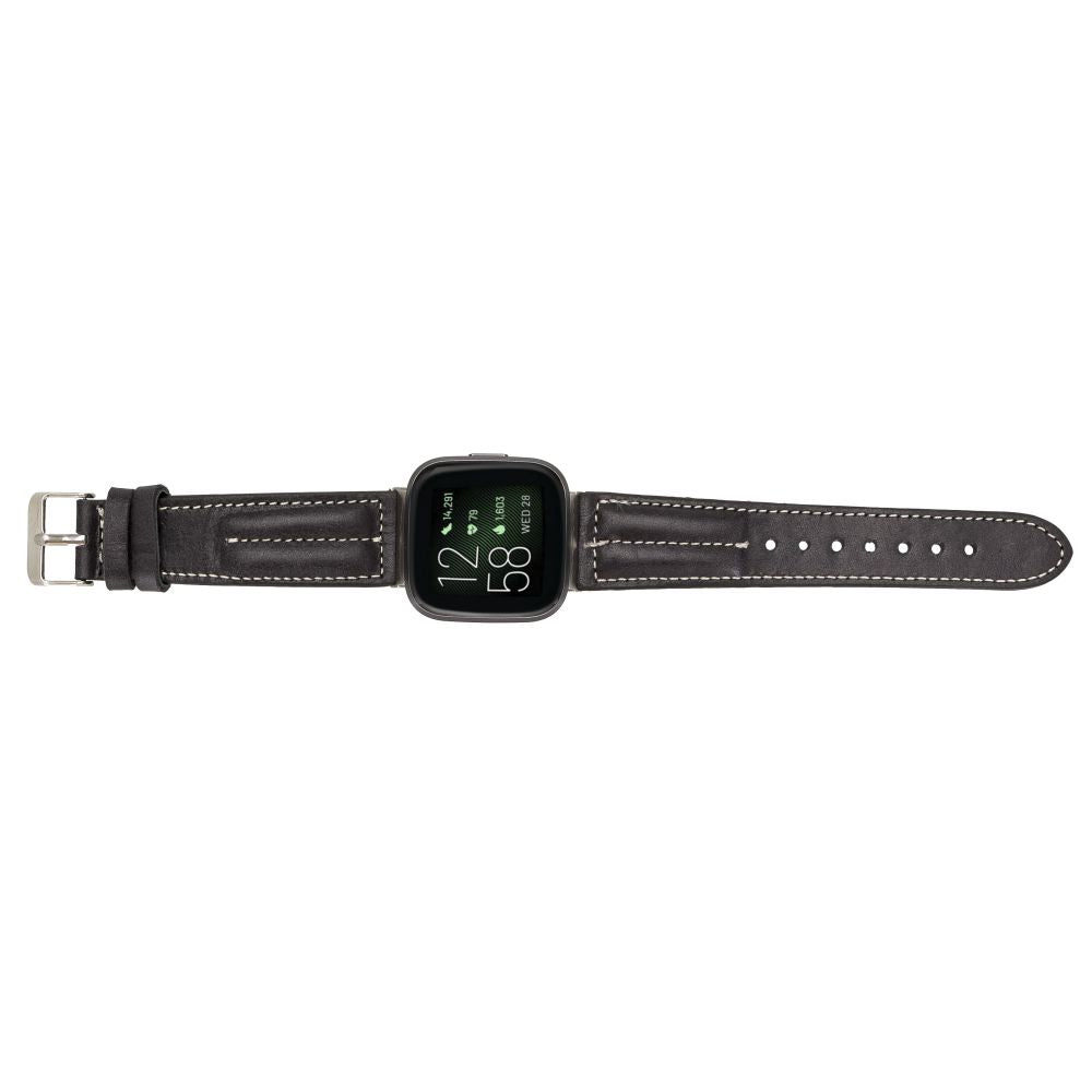Leather Fitbit Watch Bands - NM3 Classic Stitched