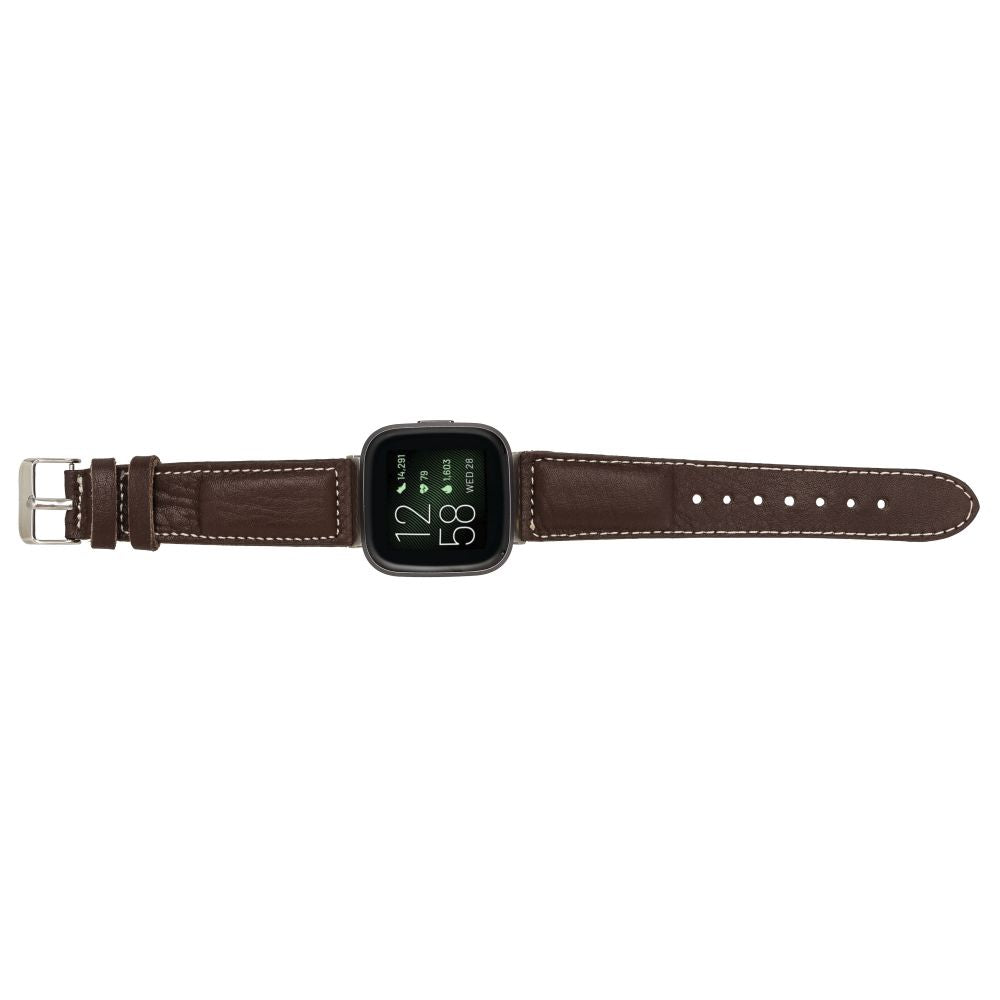 Leather Fitbit Watch Bands - NM4 Classic Stitched