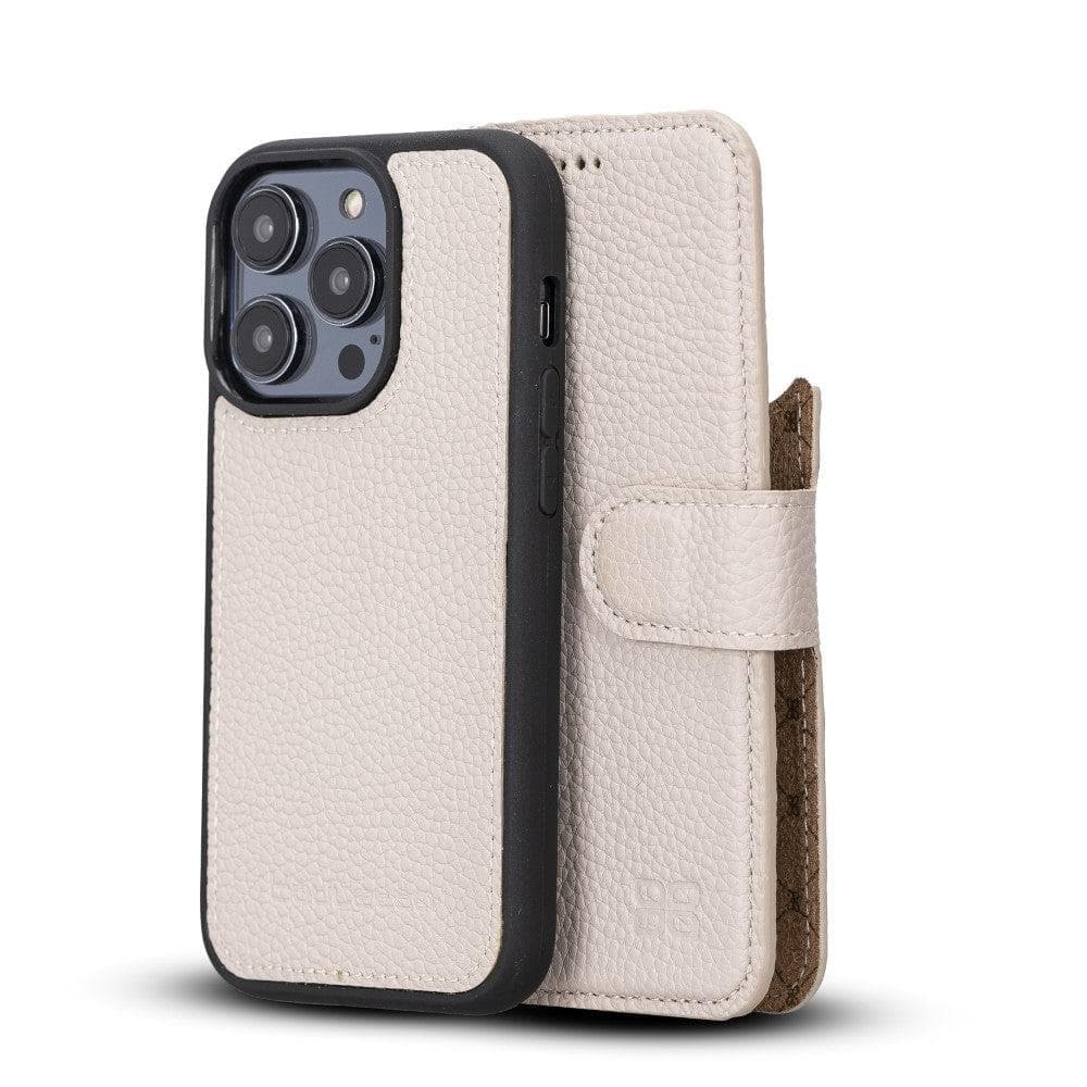 Apple iPhone 15 Series Detachable Leather Wallet Case Colorful - MW iPhone 15 Pro Max / Mink / Leather Bouletta LTD