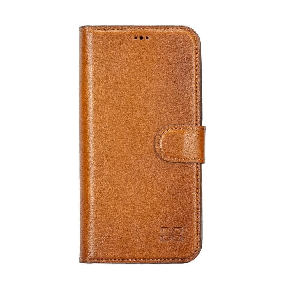 Apple iPhone 15 Series Detachable Leather Wallet Case Darker Color - MW Bouletta LTD