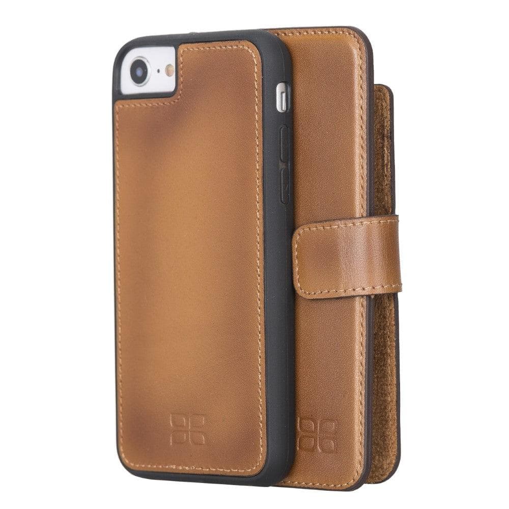 Apple iPhone 8 Series Detachable Leather Wallet Case - MW iPhone 8 / Vegetal Tan Bouletta LTD