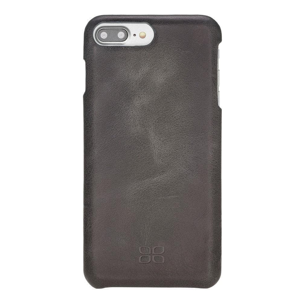 Apple iPhone 8 Series Fully Covering Leather Back Cover Case iPhone 8 / Tiguan Gray Bouletta LTD