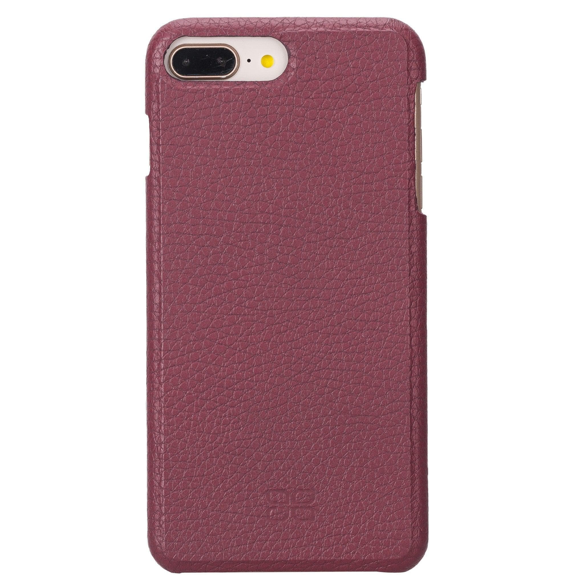 Apple iPhone 8 Series Fully Covering Leather Back Cover Case iPhone 8 / Bordeaux Bouletta LTD