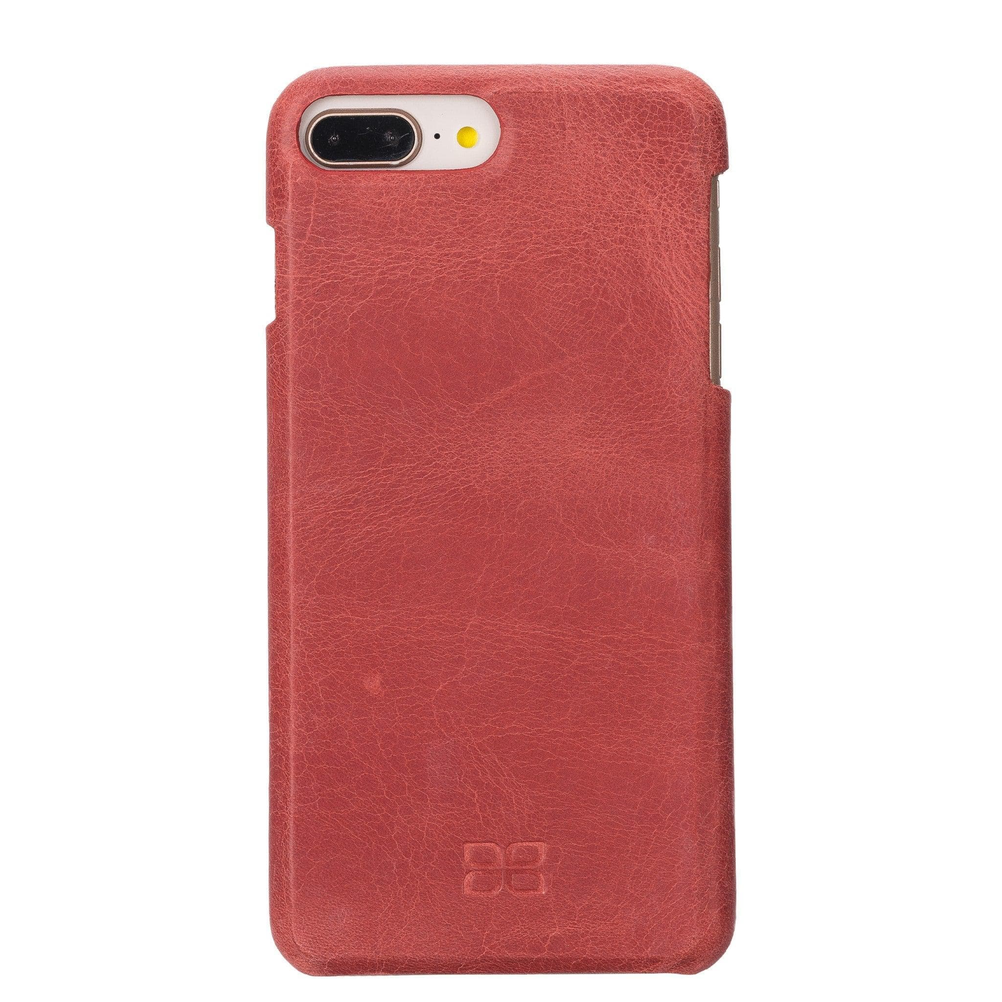 Apple iPhone 8 Series Fully Covering Leather Back Cover Case iPhone 8 / Mat Red Bouletta LTD