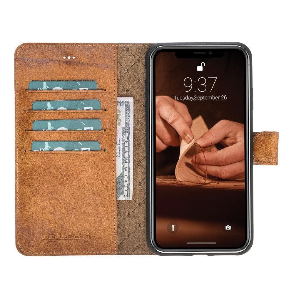 Apple iPhone X Series Detachable Leather Wallet Case - MW Bouletta LTD