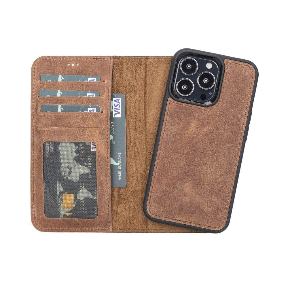 B2B - Apple iPhone 13 Series Detachable Leather Case RFID/ MWW iPhone 13 6.1" / G2 Bouletta B2B
