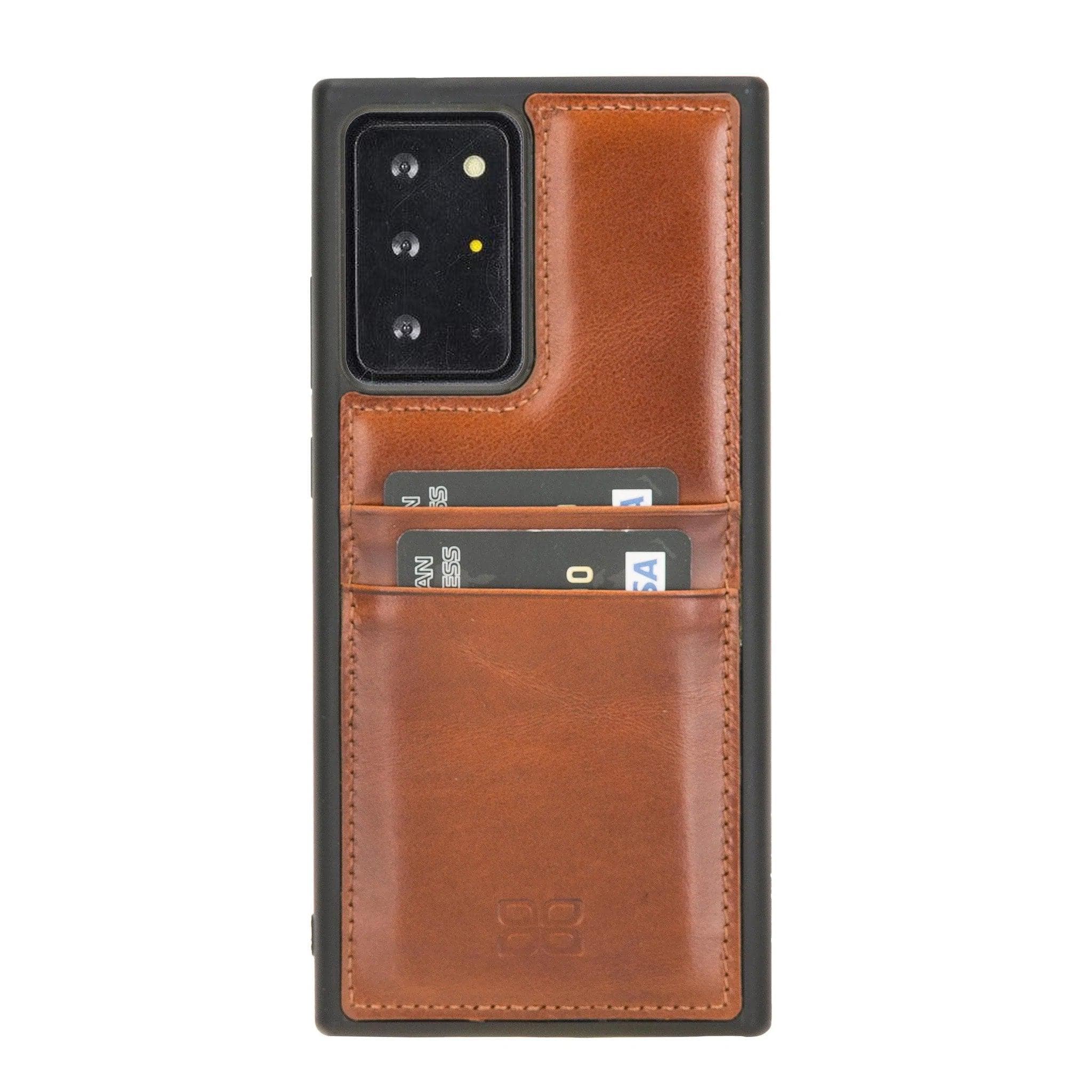 Bouletta Samsung Note 20 Series Leather Back Cover With Card Holder Note 20 / Tan Bouletta LTD