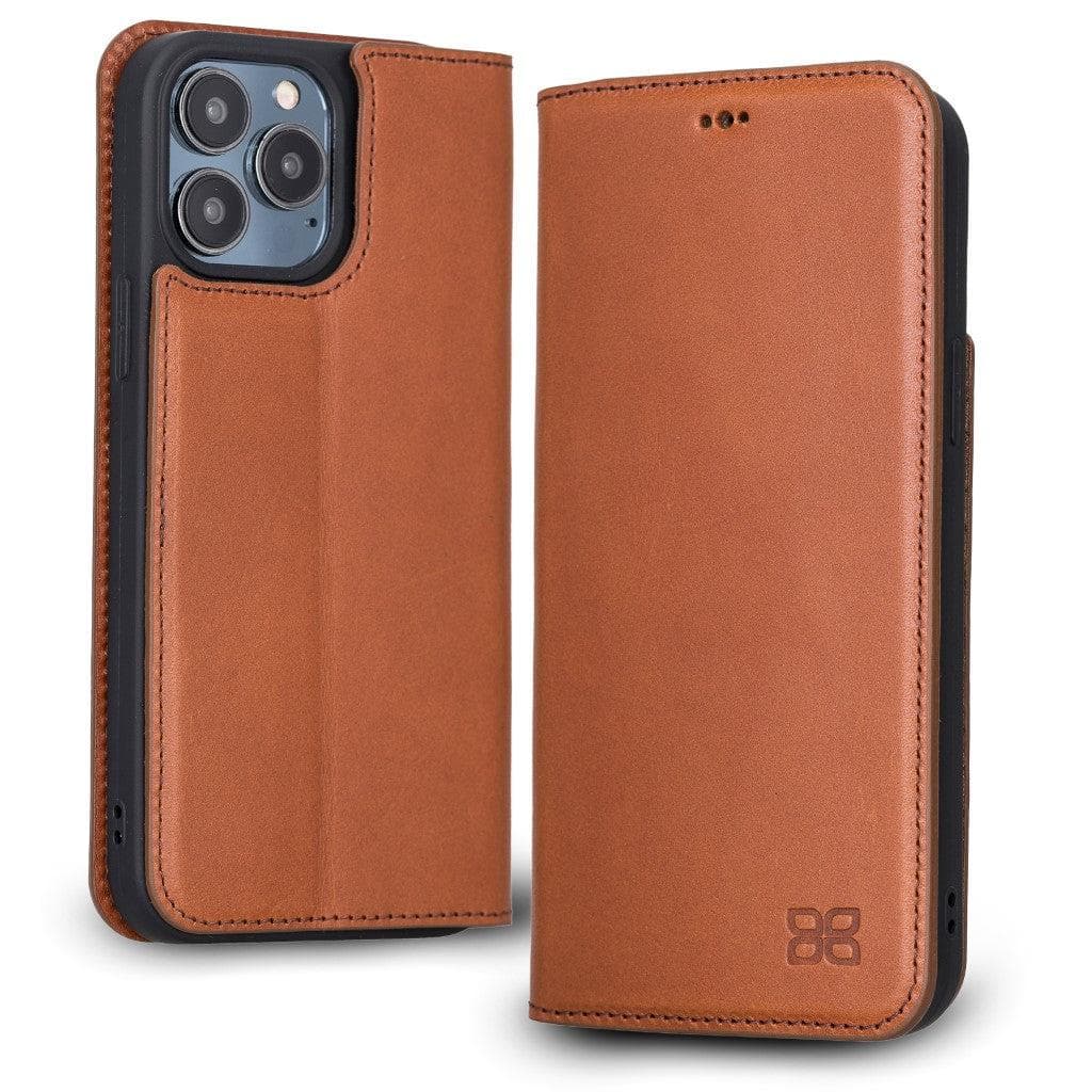 Brooks Leather Slim Wallet Case for Apple iPhone 13 Series iPhone 13 Pro Max / Maroon Bouletta LTD