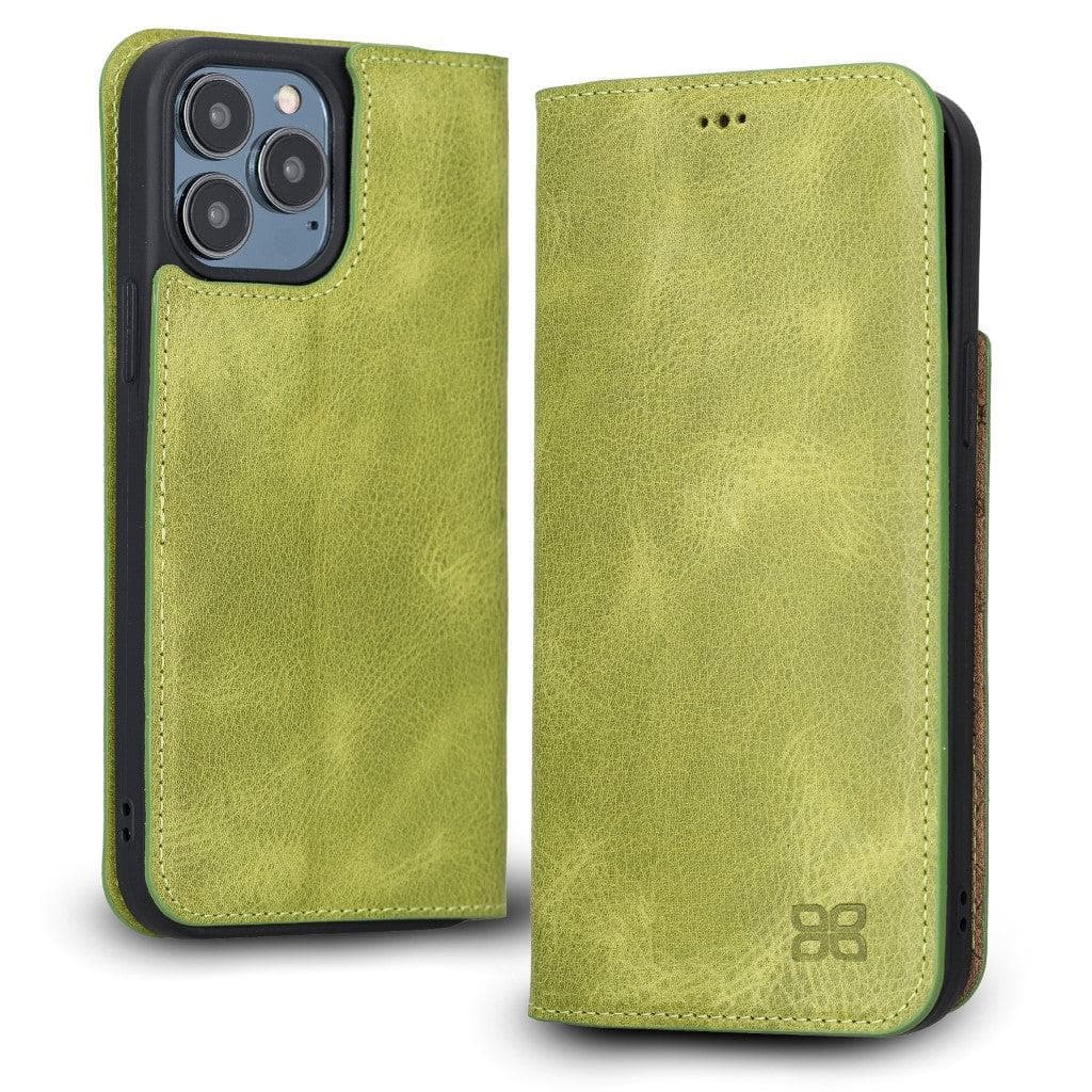 Brooks Leather Slim Wallet Case for Apple iPhone 13 Series iPhone 13 Pro Max / Olive Bouletta LTD