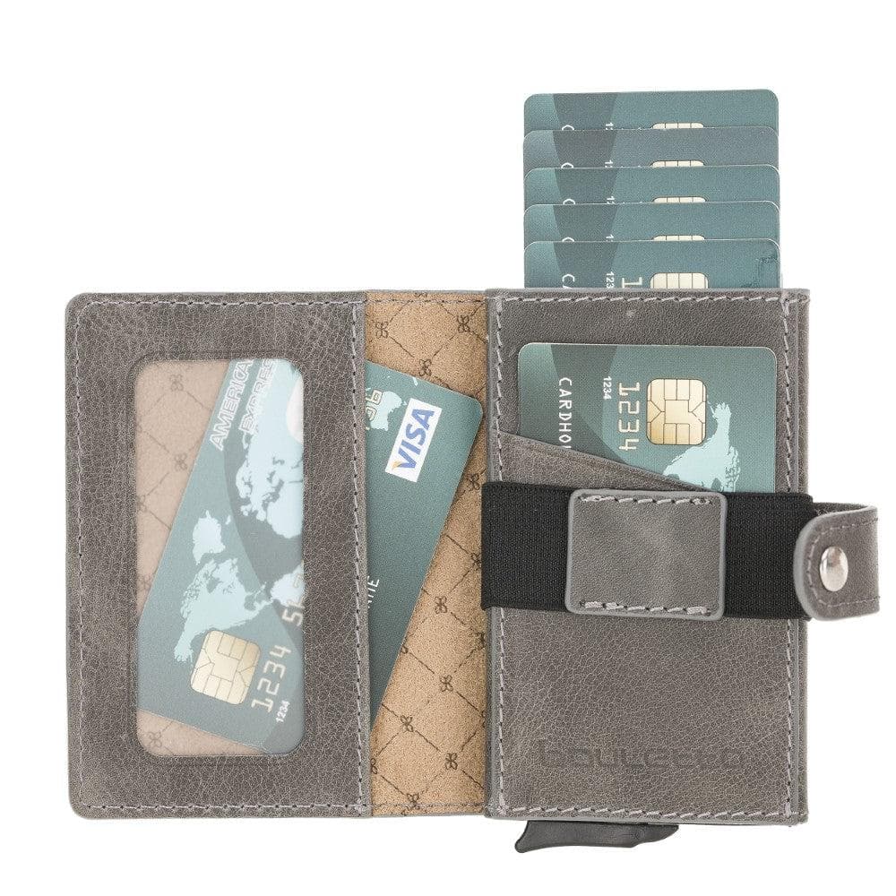 Carlov Leather Mechanical Card Holder Bouletta