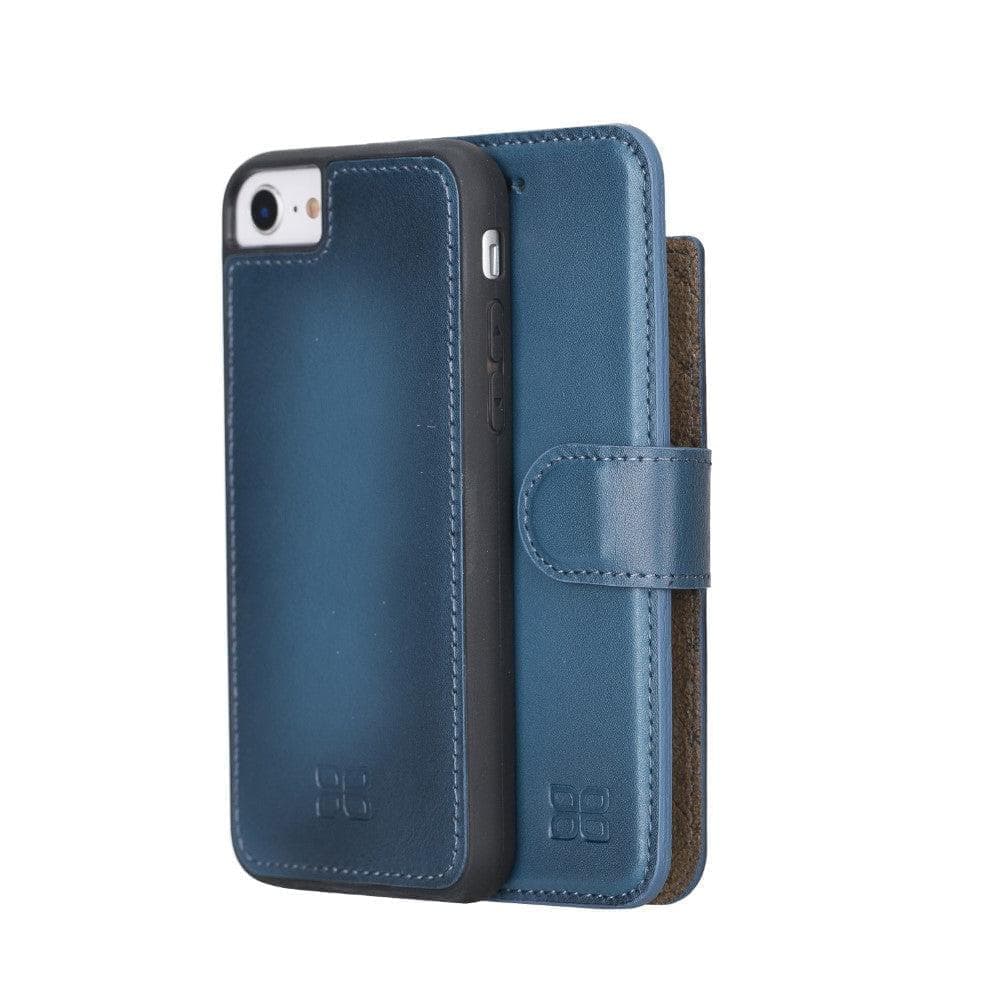 Detachable Leather Wallet Case for Apple iPhone SE Series iPhone SE 1st Genaration / Blue Bouletta LTD