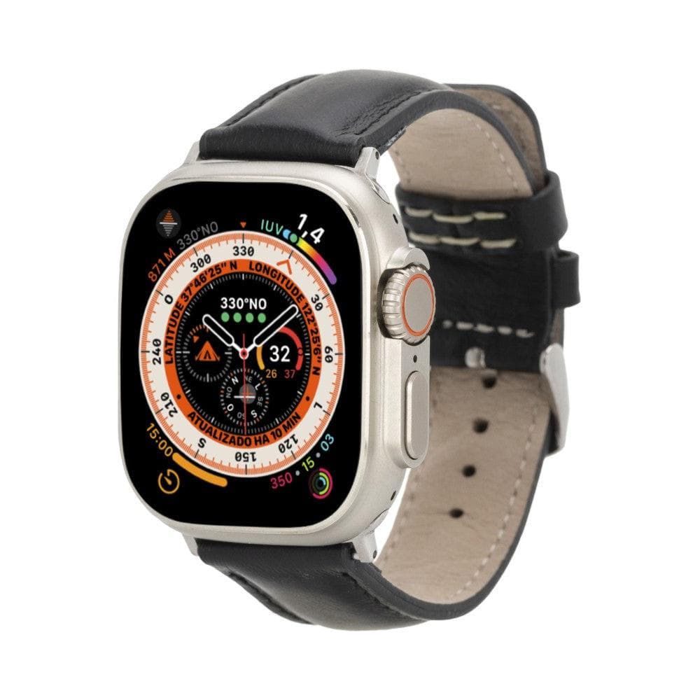 Exeter Classic Apple Watch Leather Straps Black / Leather Bouletta LTD
