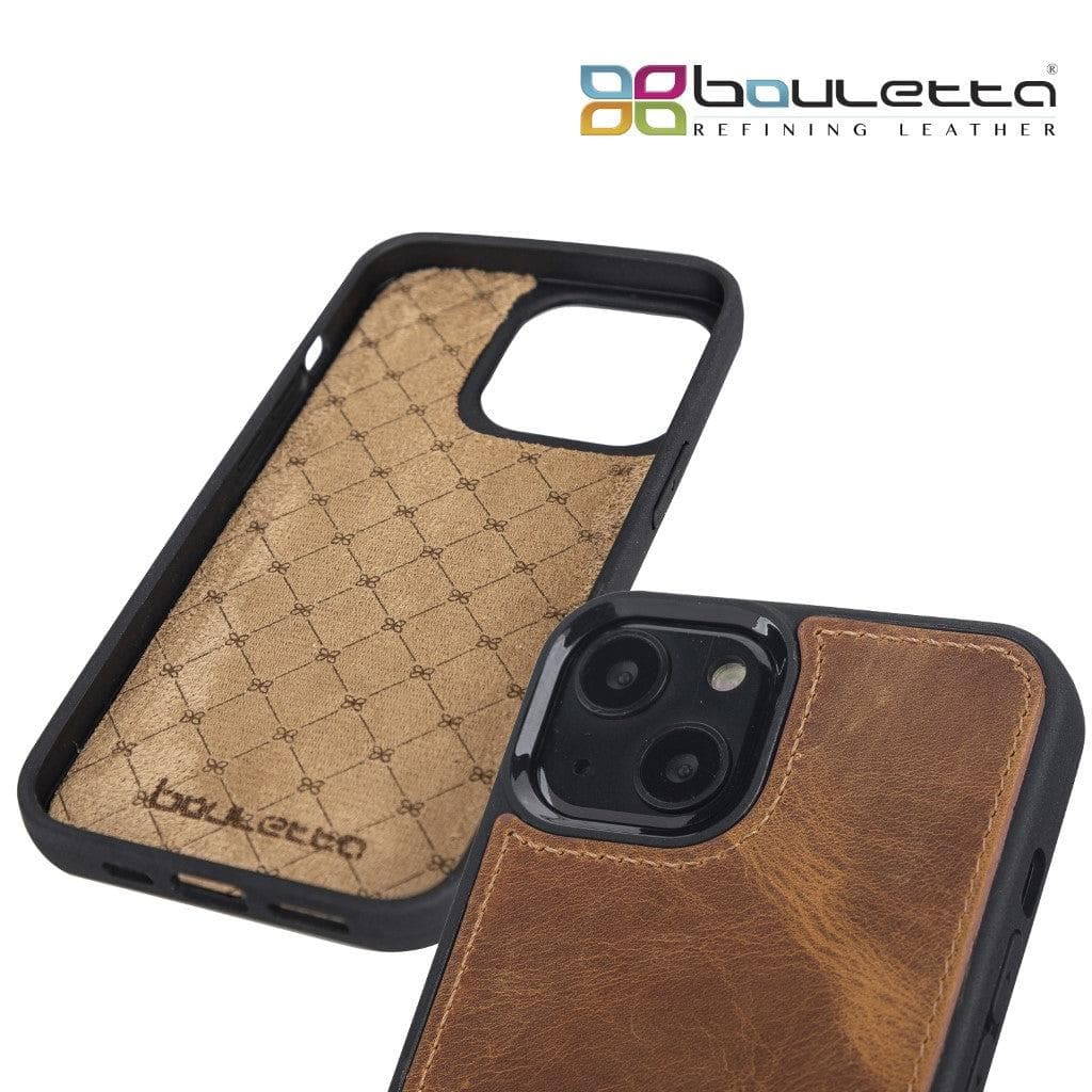 Apple iPhone 13 Series Leather Case with Flexible Back Cover Bouletta LTD