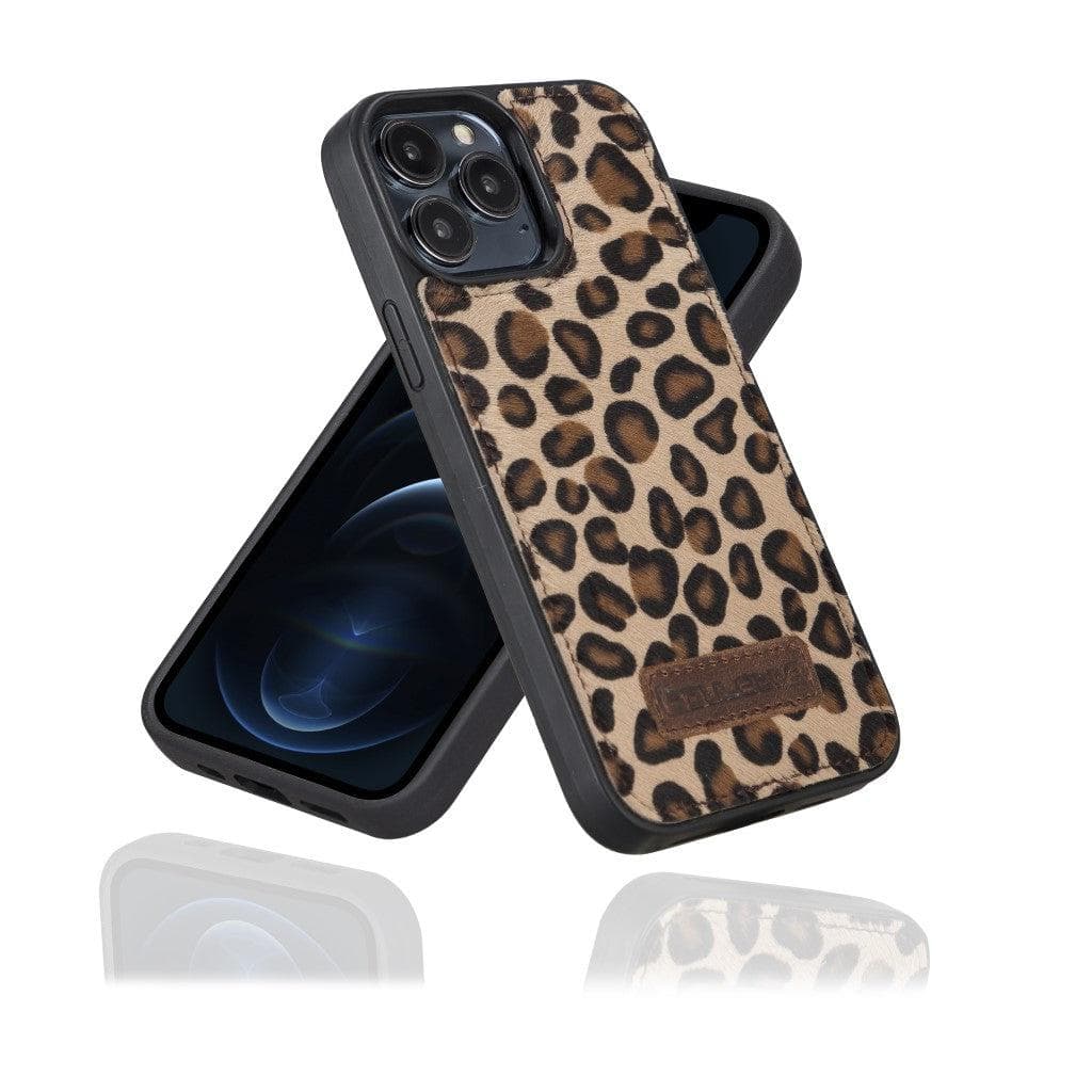 Apple iPhone 13 Series Leather Case with Flexible Back Cover iPhone 13 Pro Max / Leopard Bouletta LTD