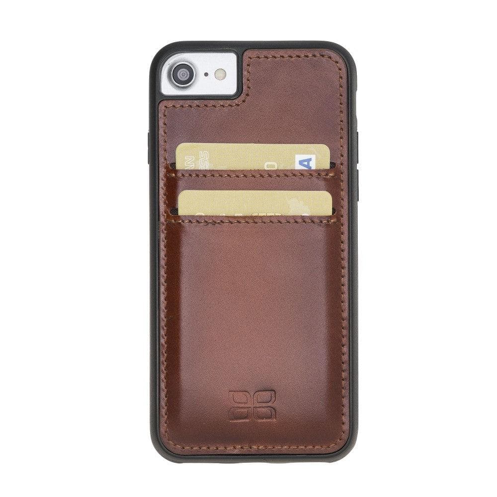 iPhone 8 Series Flexible Leather Back Cover with Card Holders iPhone 8 / Tan Bouletta LTD