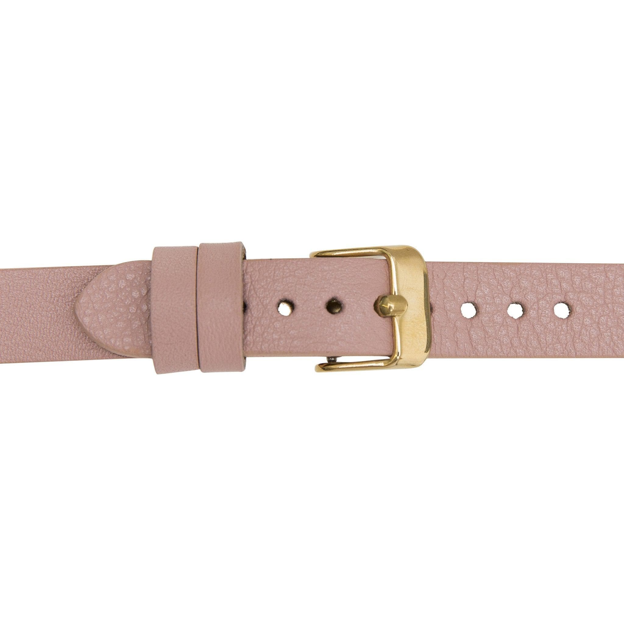 Leeds Double Tour Slim with Rose Gold Bead Apple Watch Leather Straps Bouletta LTD