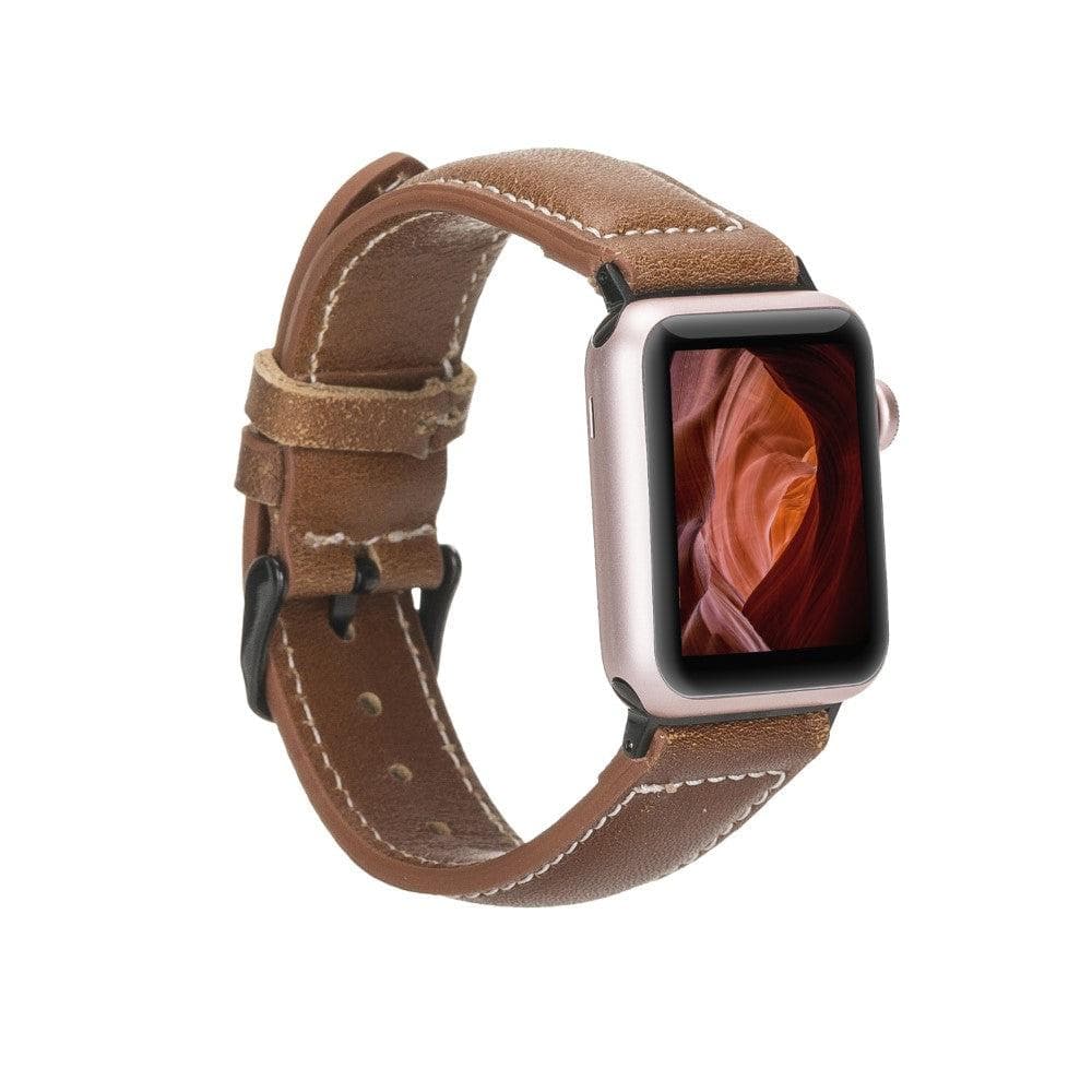 Lincoln Classic Apple Watch Leather Strap Rustic-NM1 Bouletta LTD