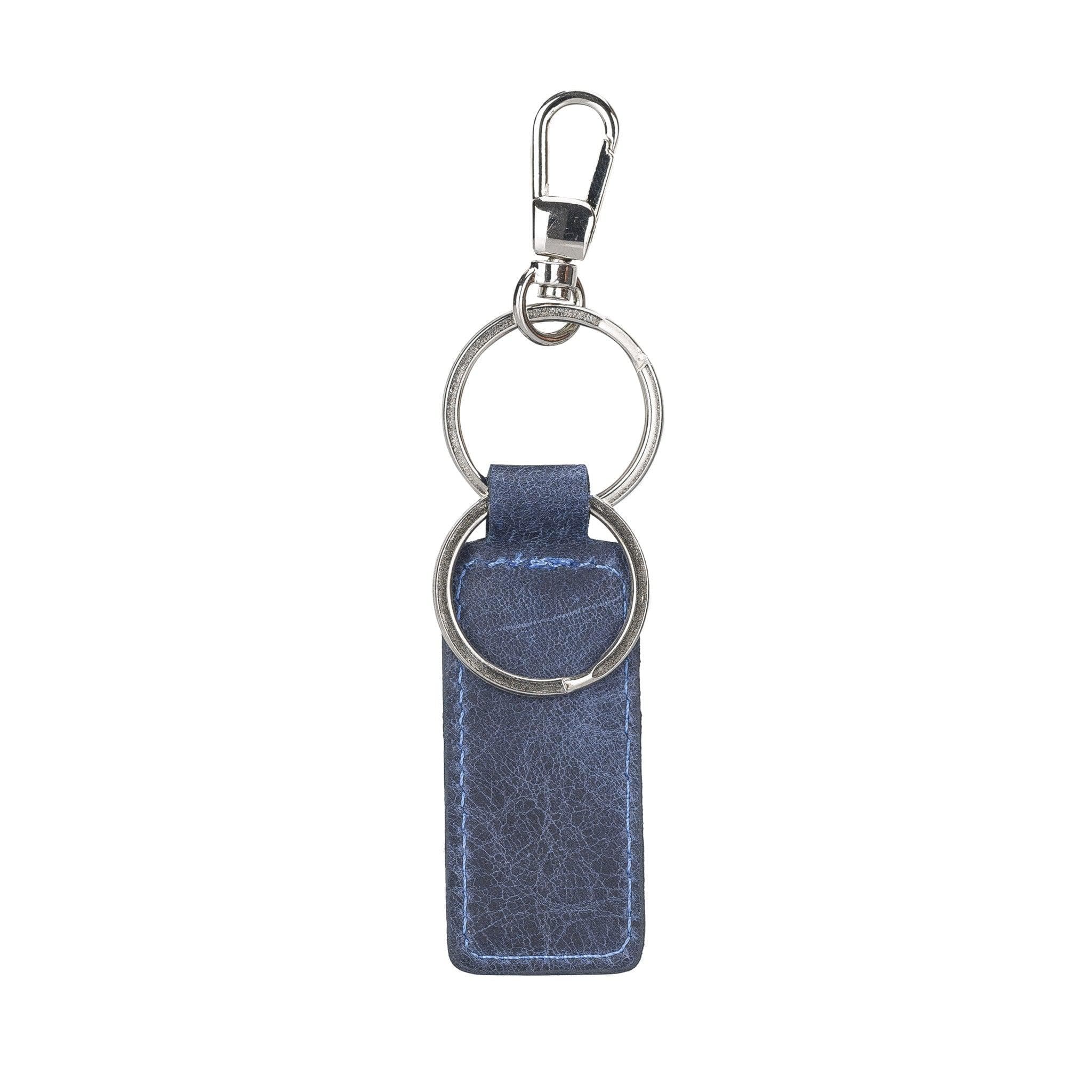 Mina Leather Keychain Dark Blue Bouletta LTD
