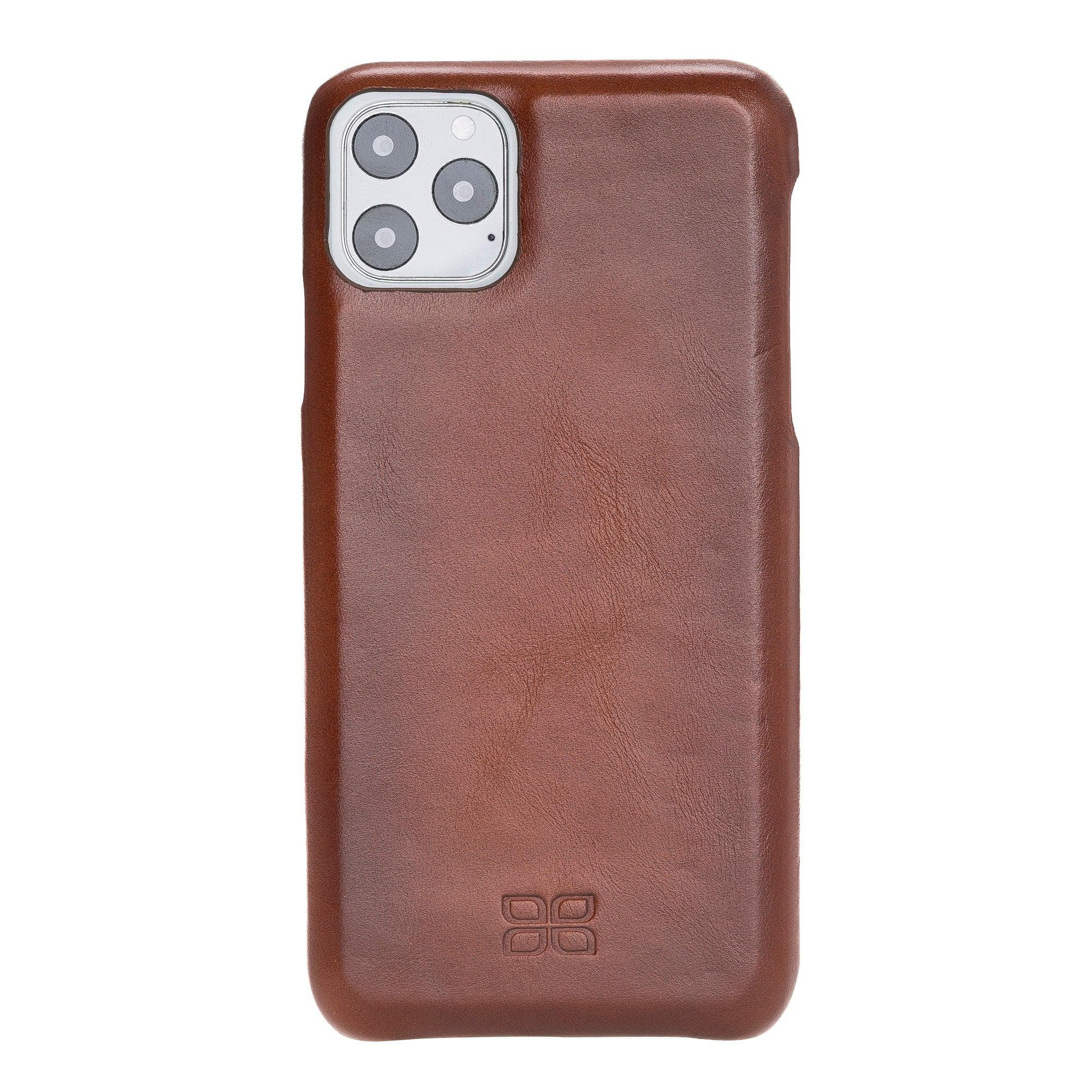 Bouletta Fully Leather Back Cover for Apple iPhone 11 Series İPhone 11 Pro Max / Tan Bouletta LTD
