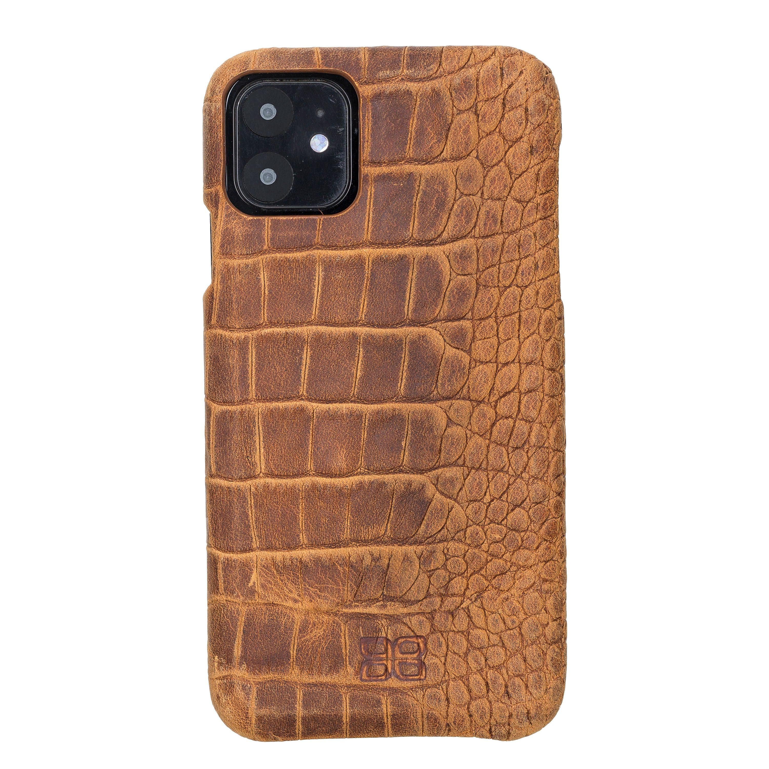 Bouletta Fully Leather Back Cover for Apple iPhone 11 Series İPhone 11 / Dragon Mustard Bouletta LTD