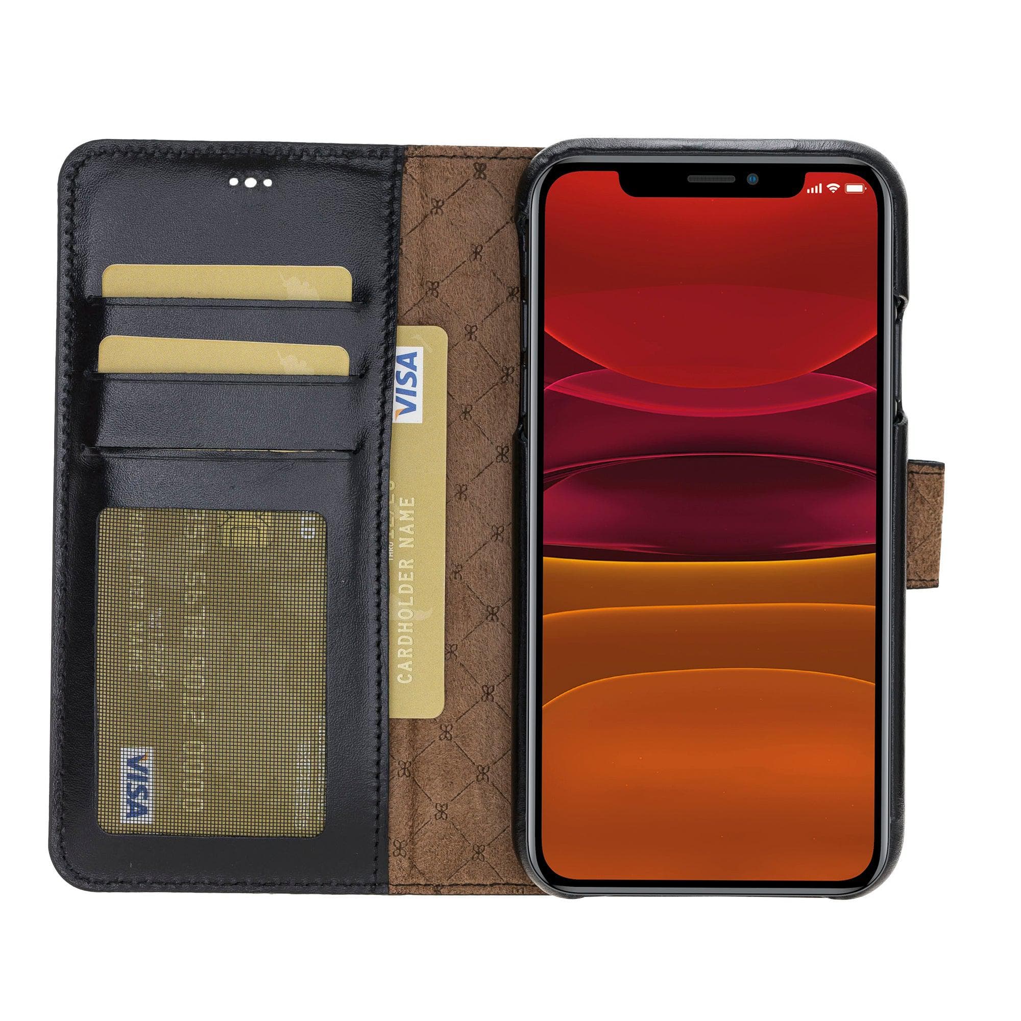 Detachable Fully Covering Leather Wallet Case For Apple iPhone 11 Series Bouletta LTD