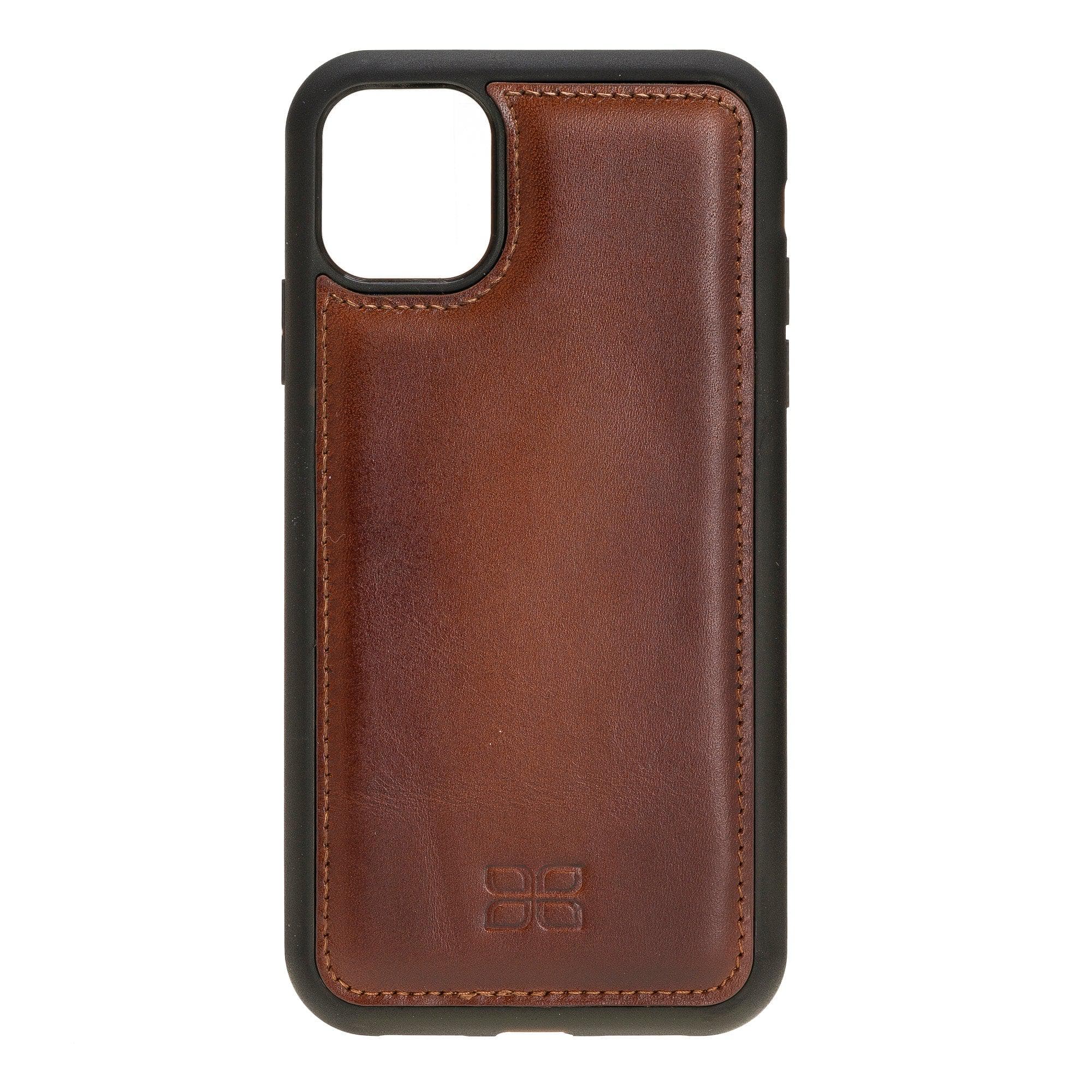 Flex Cover Leather Back Cover Case for Apple iPhone 11 Series iPhone 11 6.1" / Tan Bouletta LTD