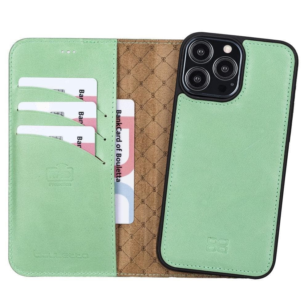 Limited Edition Apple iPhone 13 Pro Max and iPhone 13 Pro Detachable Leather Wallet Case Bouletta LTD