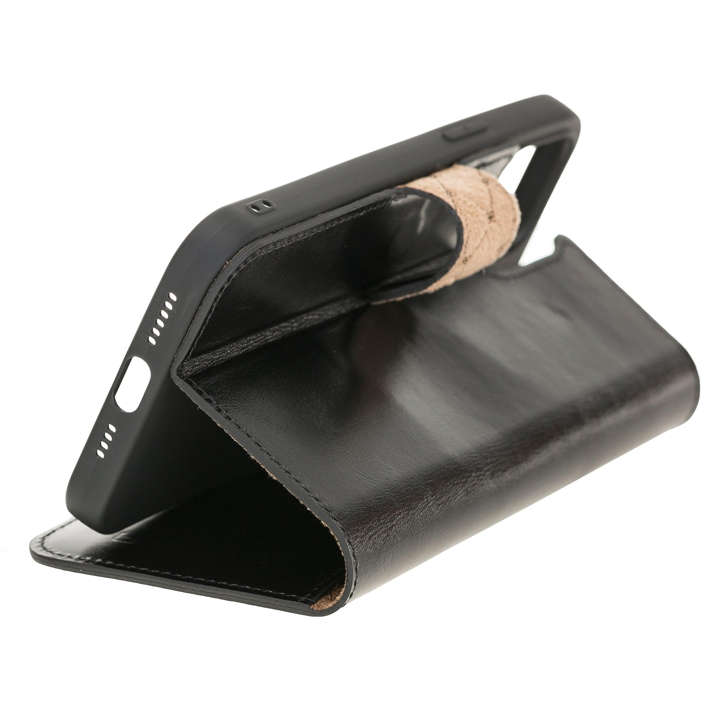 Non Detachable Leather Wallet Cases for Apple iPhone 12 Series Bouletta LTD