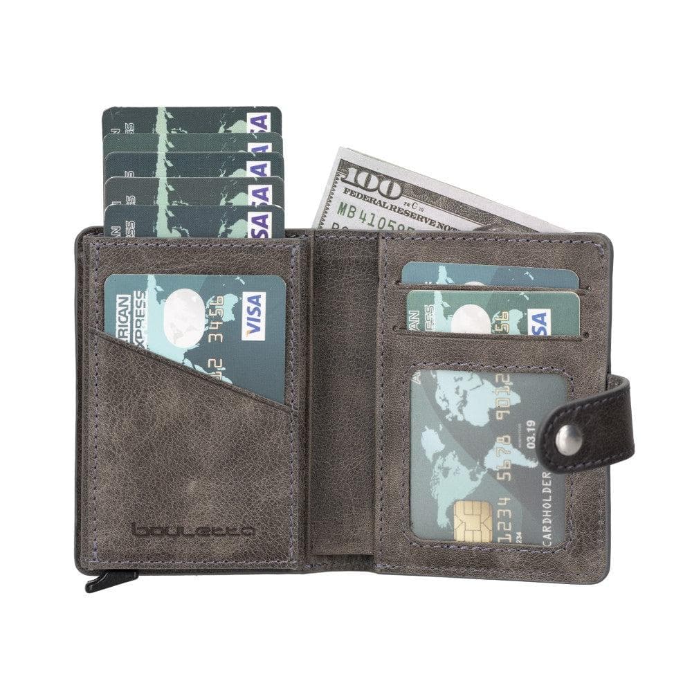 Palermo Zip Mechanical Leather Card Holder Bouletta LTD