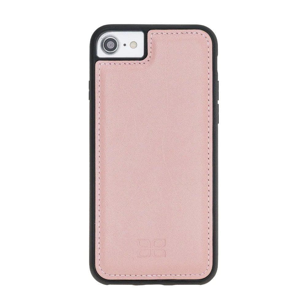 Flexible Genuine Leather Back Cover for Apple iPhone SE Series iPhone SE 3rd Generation / Pink Bouletta LTD