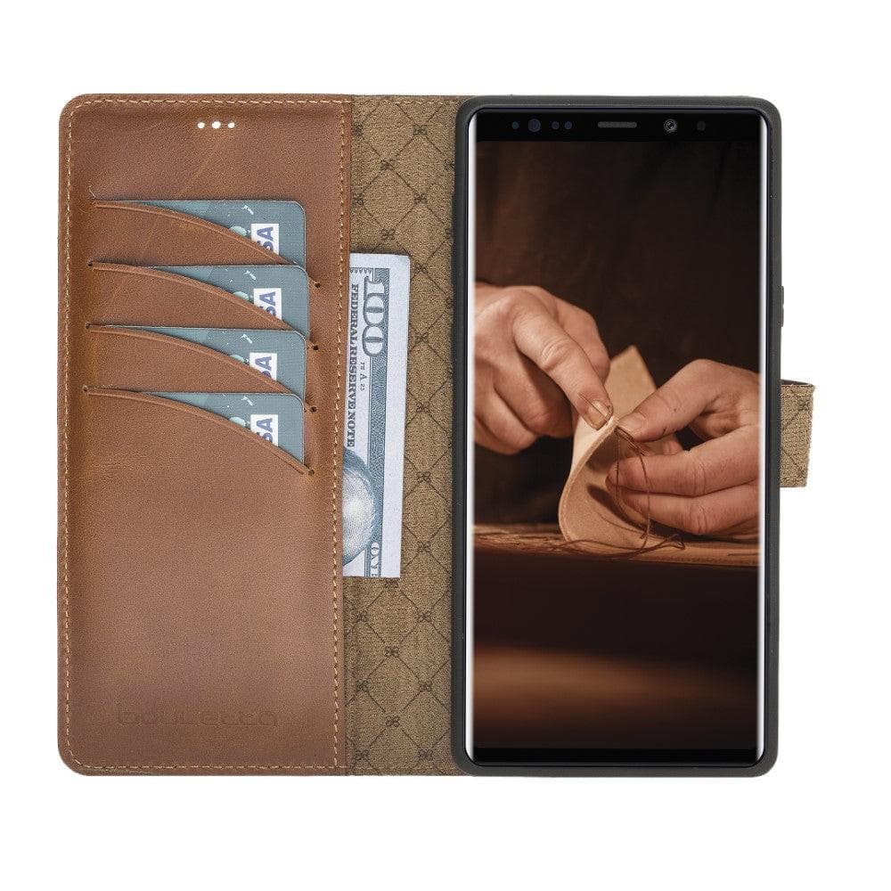 Samsung Galaxy Note 9 Series Detachble Leather Magic Wallet Case Samsung Note 9 / Rustic Tan Bouletta