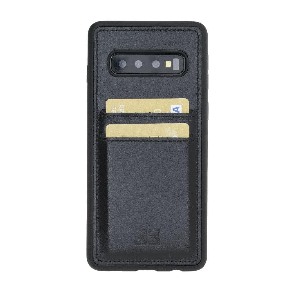 Samsung Galaxy S10 Seriex Leather Flex Cover With Card Holder Case Samsung S10 / Rustic Black Bouletta