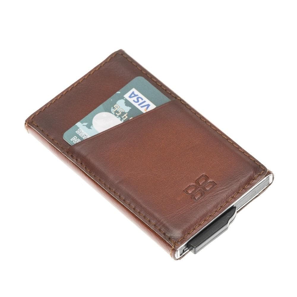 Torres Leather Mechanical Card Holder Bouletta