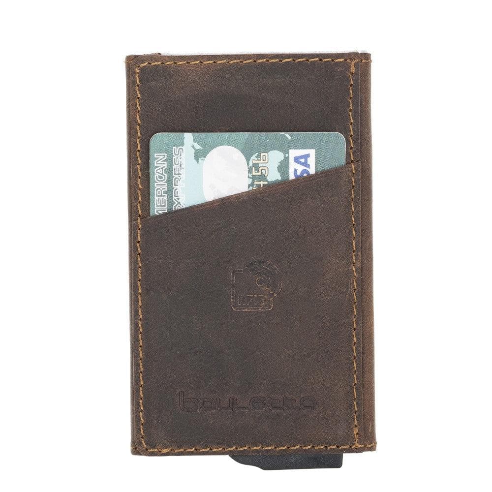 Torres Leather Mechanical Card Holder Bouletta