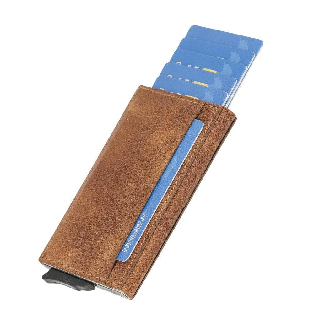 Torres Leather Mechanical Card Holder Bouletta