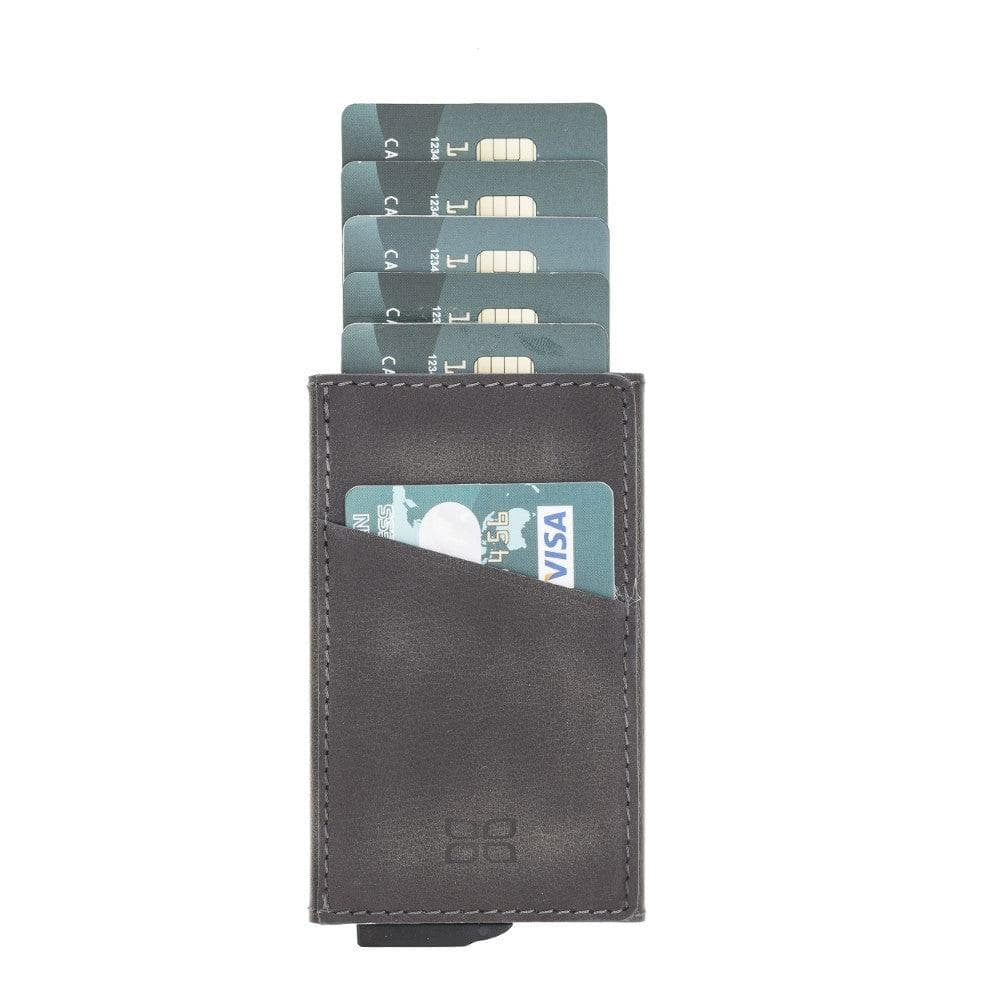 Torres Leather Mechanical Card Holder Bouletta