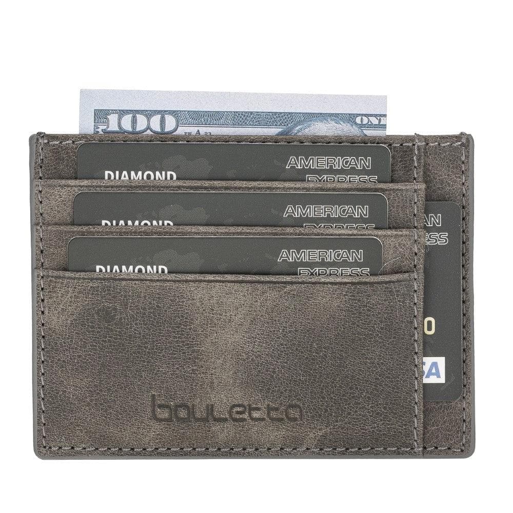 Handmade and Personalized Minimaalist Geniuine Leather Card Holder - BLWL18 Bouletta LTD