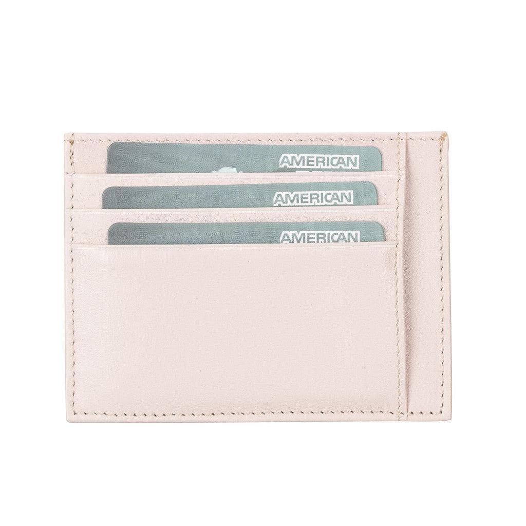 Handmade and Personalized Minimaalist Geniuine Leather Card Holder - BLWL18 Pink Bouletta LTD